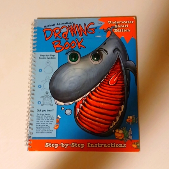 EYEBALL ANIMATION DRAWING BOOK UNDERWATER SAFARI - Picture 1 of 3